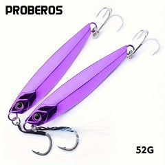 52g Metal Spoon Jig Fishing Lure for Freshwater & Saltwater Tackles