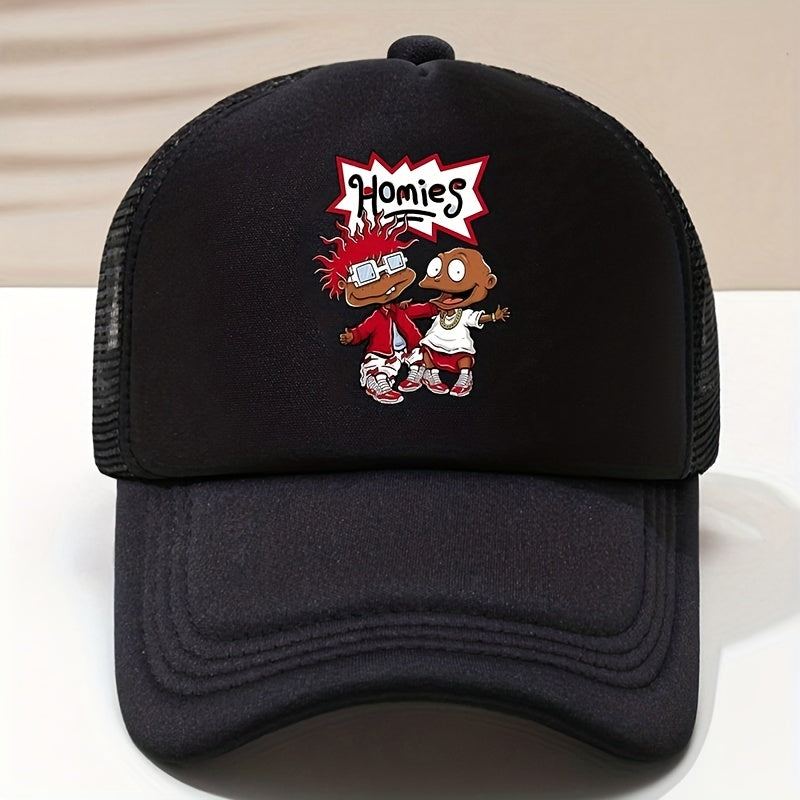 Cartoon Printed Peaked Cap Sunshade Baseball Cap