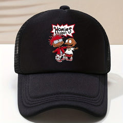 Cartoon Printed Peaked Cap Sunshade Baseball Cap