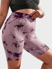 Tie Dye High Rise Skinny Shorts