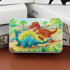 Wooden Puzzle Board Toy Set for Kids with 60 Iron Box Puzzles
