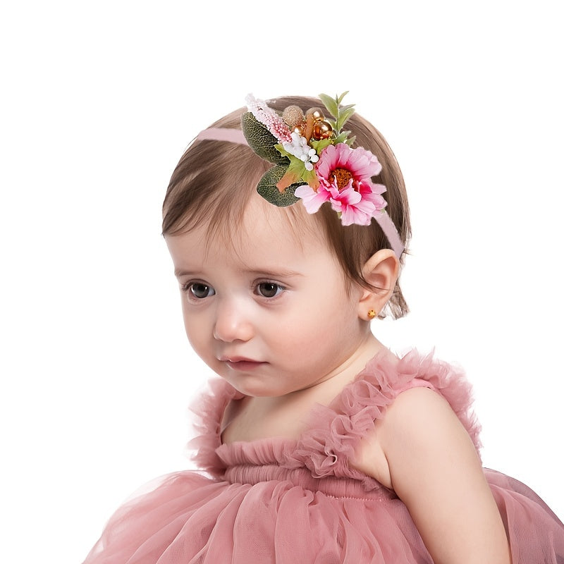 Girls Colorful Flower Headband Hairband Hair Accessories
