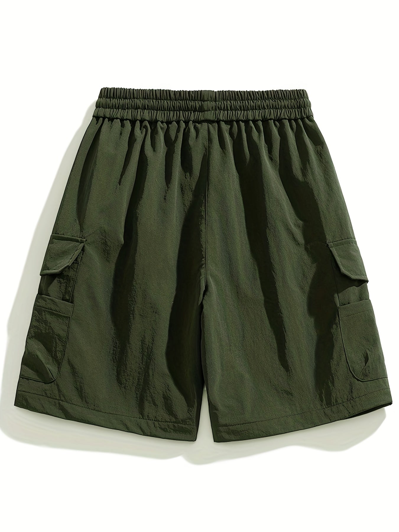 Men's Drawstring Cargo Shorts with Pockets
