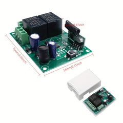 Universal Remote 12-24V 2CH Relay Receiver 433Mhz Control Switch