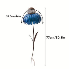 Metal Flower Bird Feeder Stake For Outdoor Garden