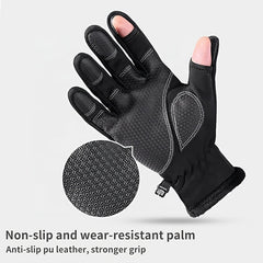 Warm Winter Gloves for Men and Women - Windproof Touchscreen Cycling
