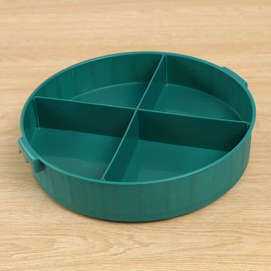 Rotating Kitchen Storage Rack for Tableware and Seasoning Bottles