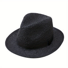 Hollow Out Sun Hat Straw Fedora Cap Beach Hats Women