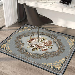 Non Slip Floral Welcome Mat Machine Washable Indoor Outdoor Entrance Mat