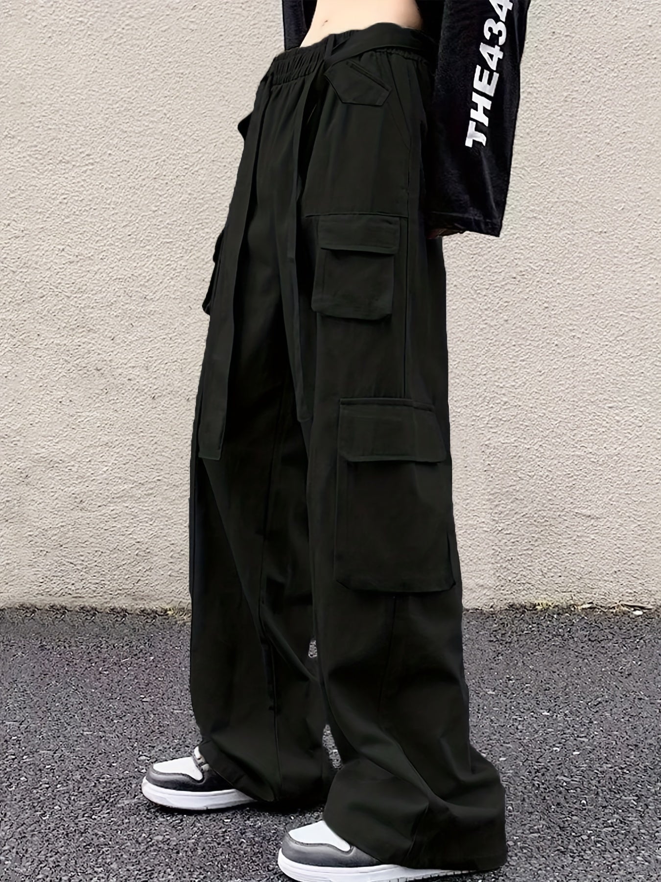 Men's Loose Fit Cargo Pants with Pockets, Four Seasons Tech Wear