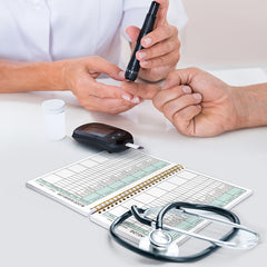 Blood Glucose Monitoring Log A5 Size