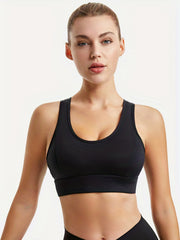 Racerback Wireless Sports Bra High Impact Push Up Tank Bra Women's Lingerie