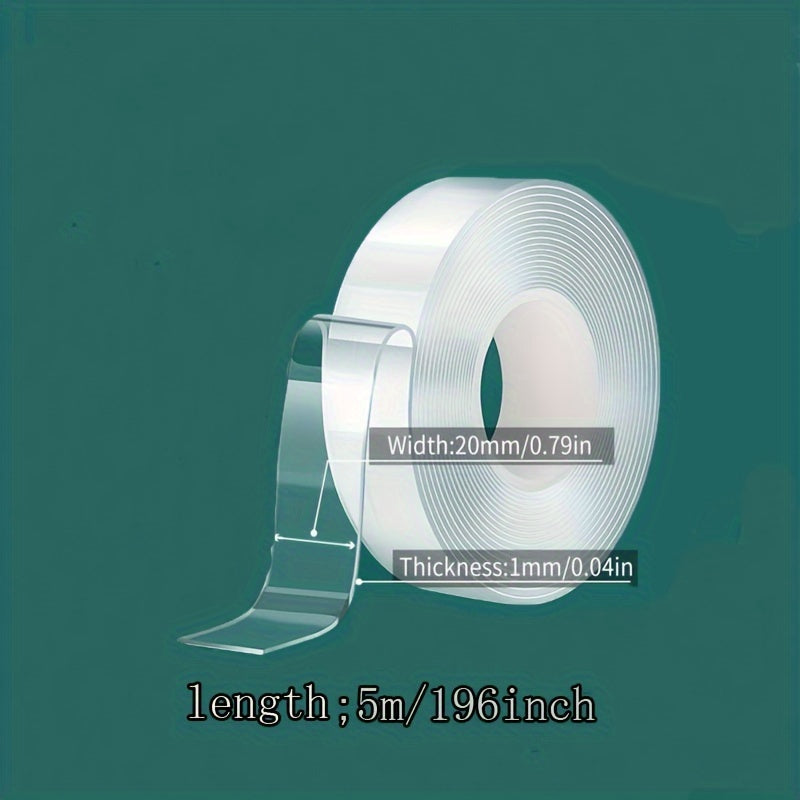 1pc 3 Styles Fixing Tape Transparent Easy To Use Strong Viscosity