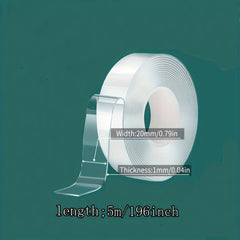 1pc 3 Styles Fixing Tape Transparent Easy To Use Strong Viscosity
