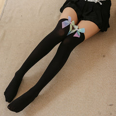 2 Pairs Thigh High Socks Over The Knee Stockings