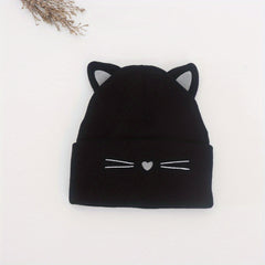 Kid's Cartoon Pattern Ear Protection Beanie Hat