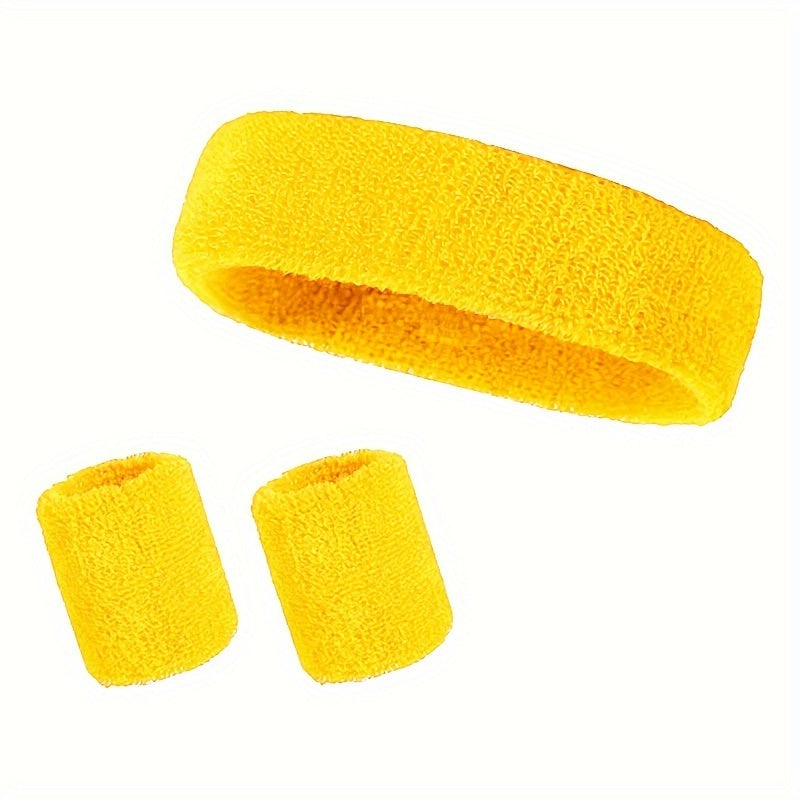 3pcs Sports Wristbands Headbands Et Cotton Male Female Sports