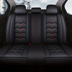 5 Universal PU Leather Car Seat Covers Fully Covering Protect