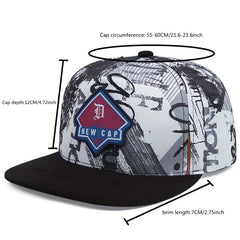 Graffiti Print Baseball Cap Hip Hop Snapback Hat for Men Women