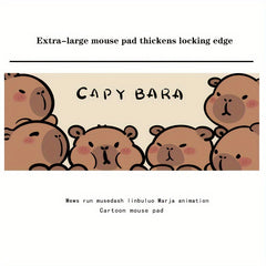 80x30cm Capybara Mouse Pad - Oversized Desk Pad
