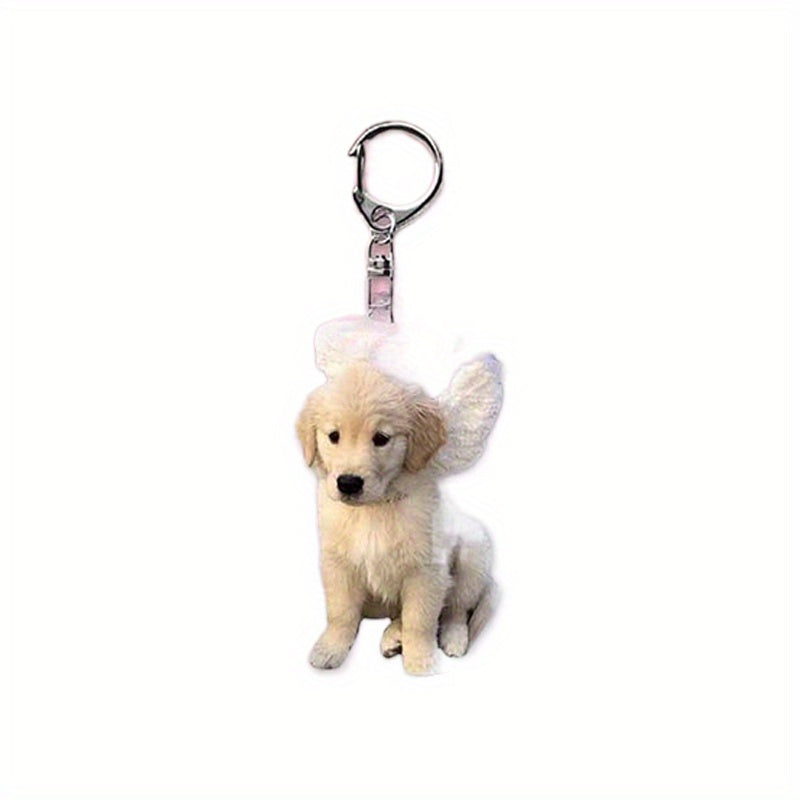 Y2k Style Dog Keychain Acrylic Puppy Pendant for Women Teen Girl Charm