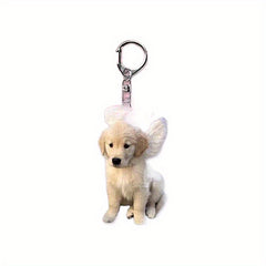 Y2k Style Dog Keychain Acrylic Puppy Pendant for Women Teen Girl Charm