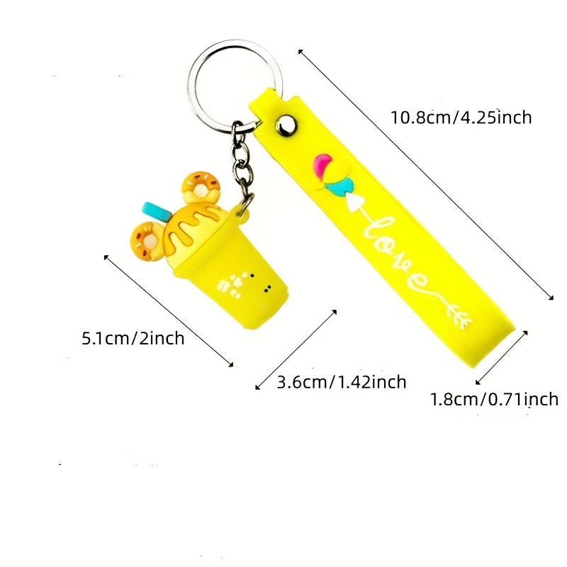 Cartoon Ice Cream Key Chain Bag Pendant Keychain