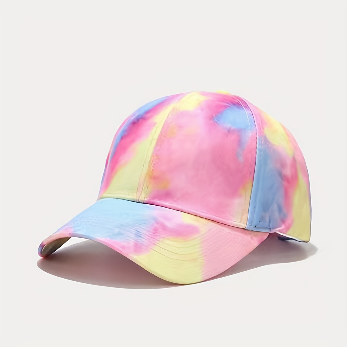 Pink Gradient Tie Dye Baseball Cap Lightweight Sun Hat Adjustable Golf Dad Hat