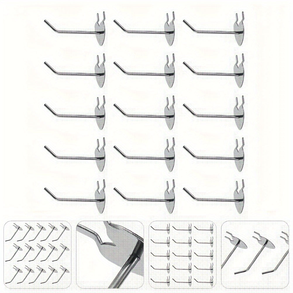 10pcs Pegboard Hook Rack Wall Mounted Hanging Hook Universal Garage Tool Storage
