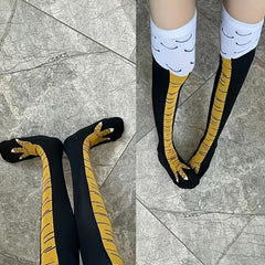 Men's Funny Animal Claw Knee High Socks 2 Pairs