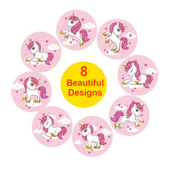 500pcs Unicorn Sticker Kids Reward Gift Label Encouragement Stationery