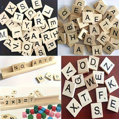 Wood Letter Tiles Scrabble Letters Crafts DIY Gift Making Coasters
