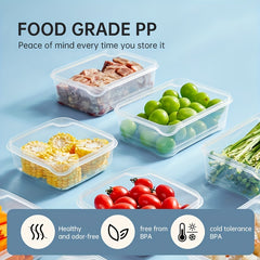COOKER KING 3pcs Crisper Plastic Box Watertight Bento Lunch Box Set