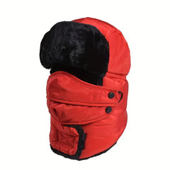 Winter Thickened Windproof Warm Hat With Mask Neck Protector
