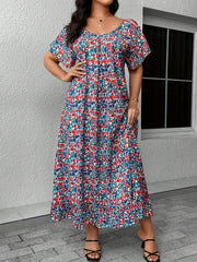 Boho Butterfly Sleeve Maxi Dress
