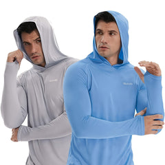 TELALEO Men's Lightweight Hoodie UPF 50 Sun Protection