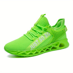 Men's Alphabet Knit Casual Shoes Breathable Lightweight Travel Jogging