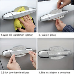 Rhinestone Car Door Handle Scratch Protector Stickers