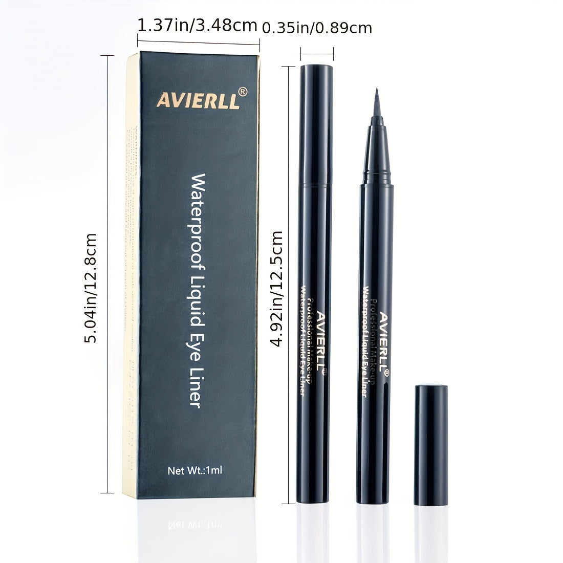 AVIERLL Waterproof Liquid Eyeliner Long Lasting Smudgeproof Makeup Pen
