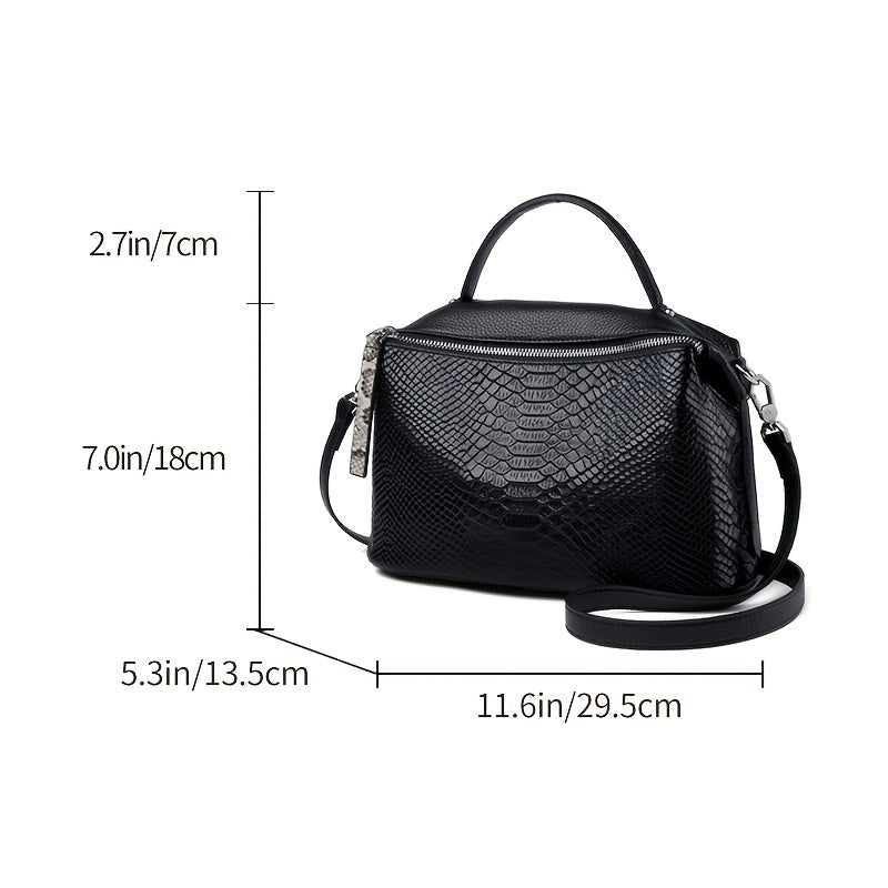 Women's Large Capacity Crossbody Leather Bag for Outings