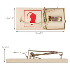 Wooden Mouse Trap Reusable Rat Trap Home Garden