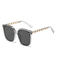 Square Polarized Sunglasses Metal Glasses UV400