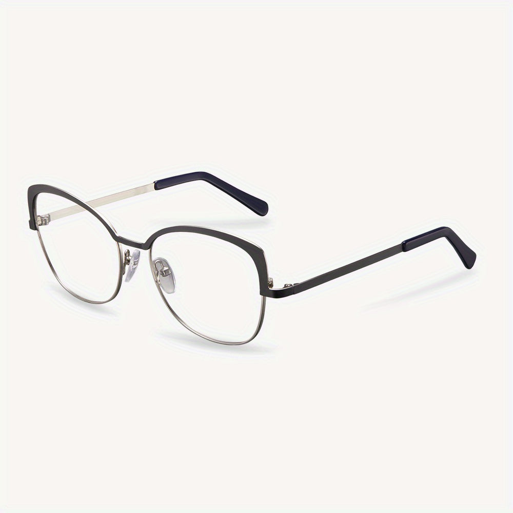 Men's Half Frame Blue Light Blocking Glasses Anti UV Ray