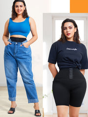 High Waist Tummy Control Slimmer Shorts with Pockets