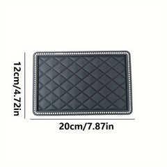 1pc Car Rhinestone Non-slip Mat Phone Keychain DIY Decoration