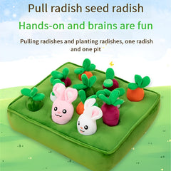 Interactive Plush Toy Doll Game Set 13 77in Carrot Puzzle Green Carrot