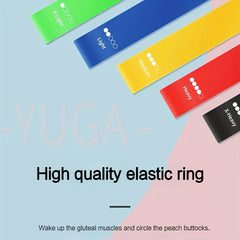 5pcs TPE Elastic Resistance Bands for Yoga Exercise & Stretching