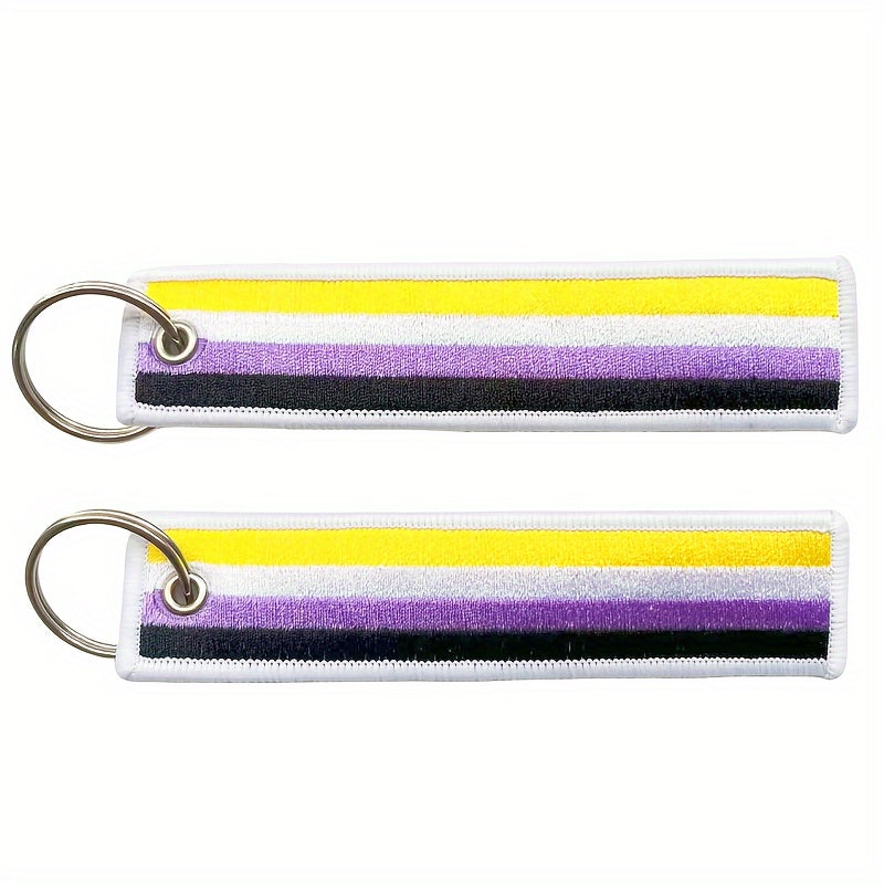 Pride Month Rainbow Keychain Pendant LGBT Theme