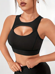 Sleeveless Hollow Out Sports Bra Quick Dry Top