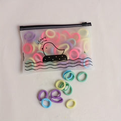 50pcs Girls Hair Tie Bands Ponytail Scrunchies Hair Accessories
